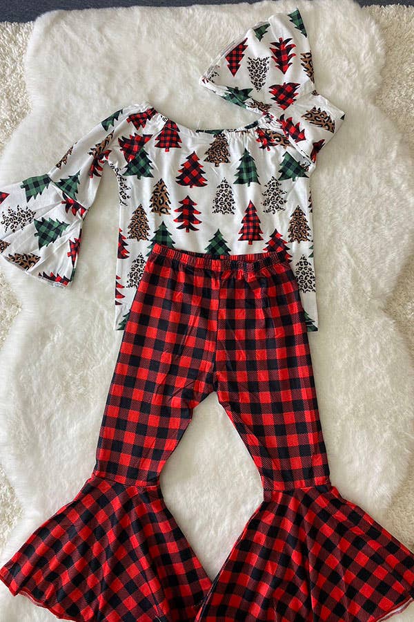 Leopard & Plaid Christmas tree sets