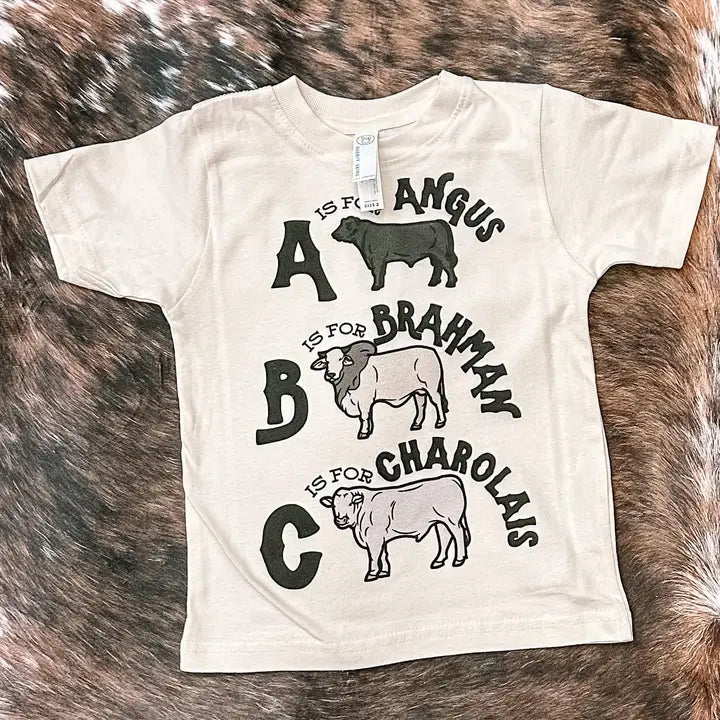 ABC Cow Breeds Tee